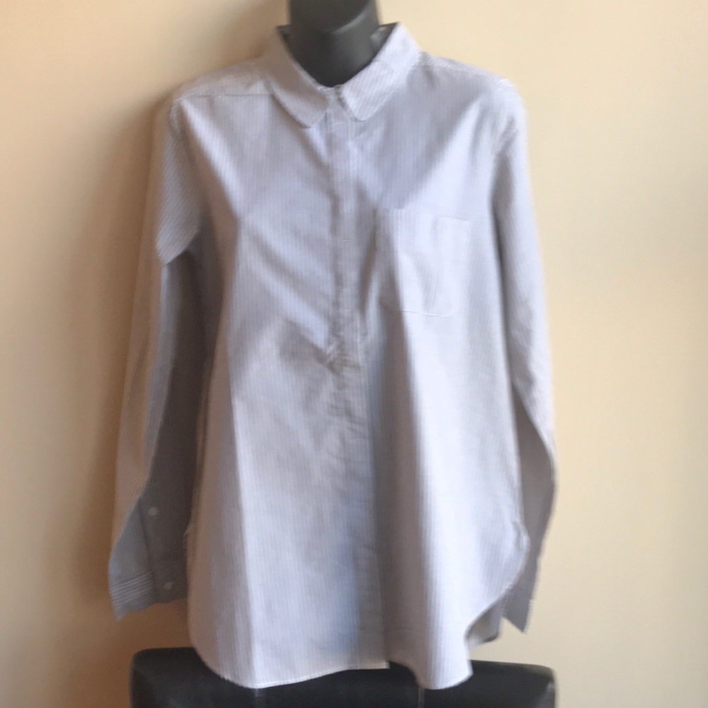 Striped career work shirt Sz M - Picture 1 of 4